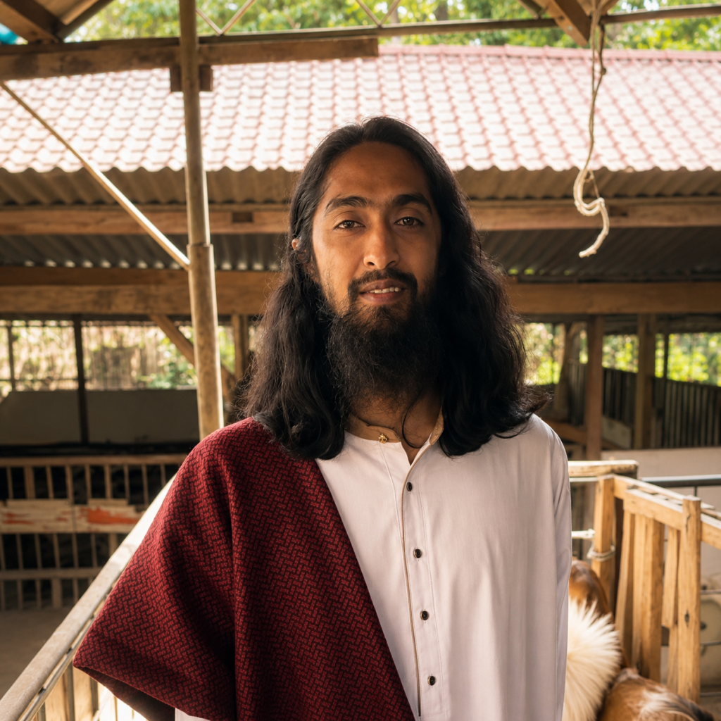 Pedagang Kambing di Batu ini Viral Usai Dianggap Mirip Dengan Yesus Tapi Muslim Pedagang Kambing di Batu ini Viral Usai Dianggap Mirip Dengan Yesus Tapi Muslim