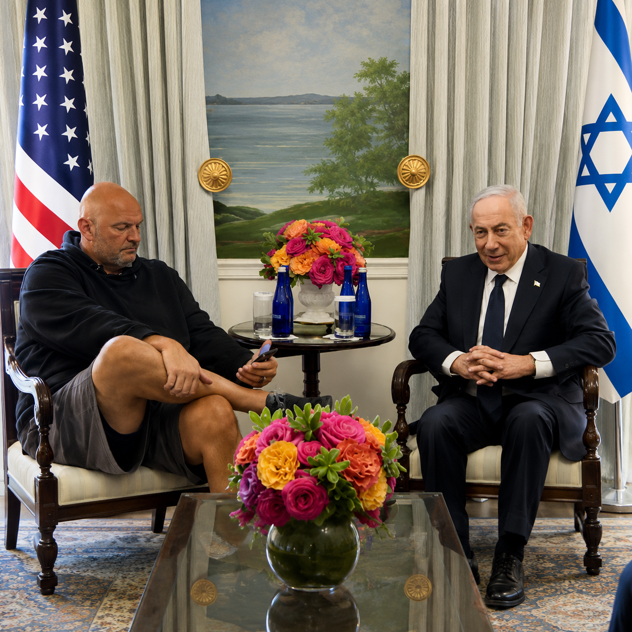 Tak Seperti Pertemuan Kenegaraan, Senat AS Gunakan Celana Pendek dan Main HP Saat Netanyahu Bicara chatgpt image 31 jul 2026, 22.51.01