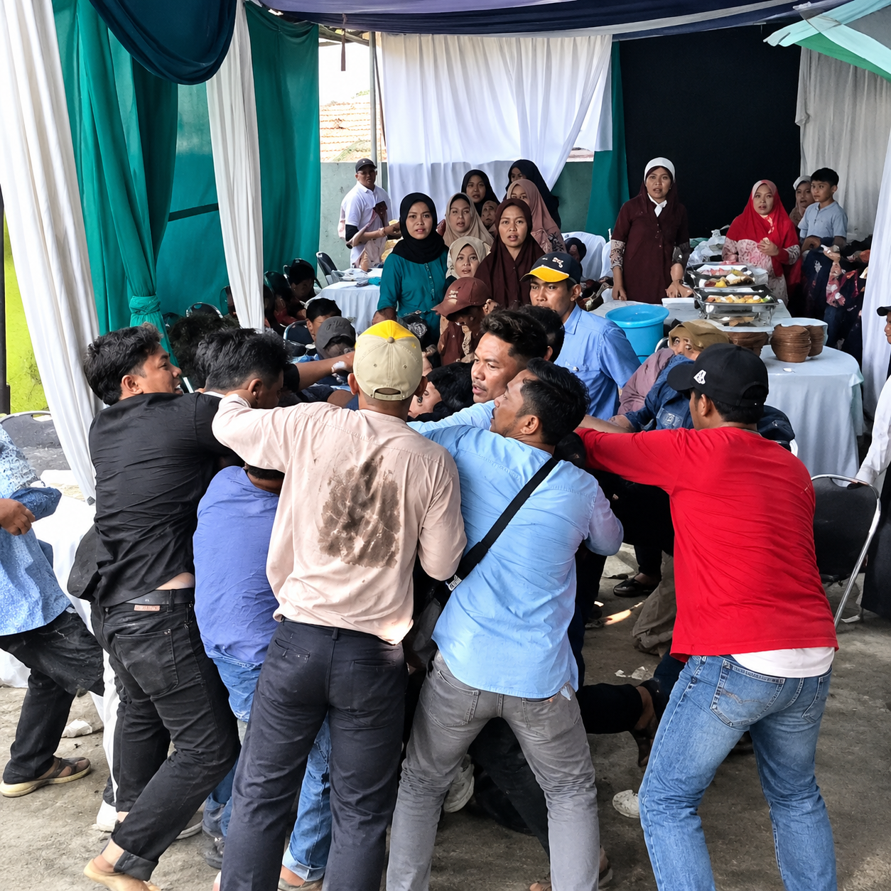 Berawal Dari Tamu yang Ambil Porsi Daging Berlebih, Pesta Pernikahan di Jawa Barat Berakhir Ricuh Berawal Dari Tamu yang Ambil Porsi Daging Berlebih, Pesta Pernikahan di Jawa Barat Berakhir Ricuh