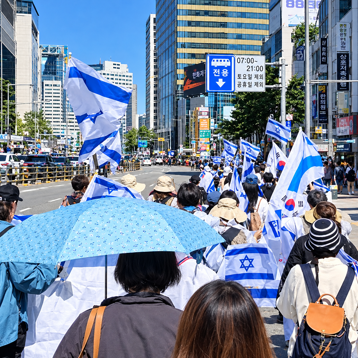 Sekelompok Warga Korsel Malah Menggelar Aksi Demonstrasi Mendukung Zionis Israel