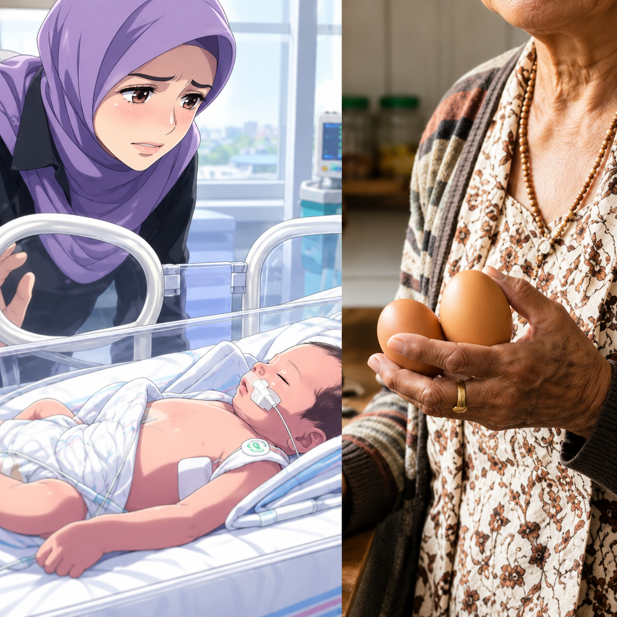 Bayi Baru 24 Hari Dicekoki Telur Mentah Oleh Neneknya yang Percaya Mitos Jaman Dulu, Suami Malah Bela Ibunya