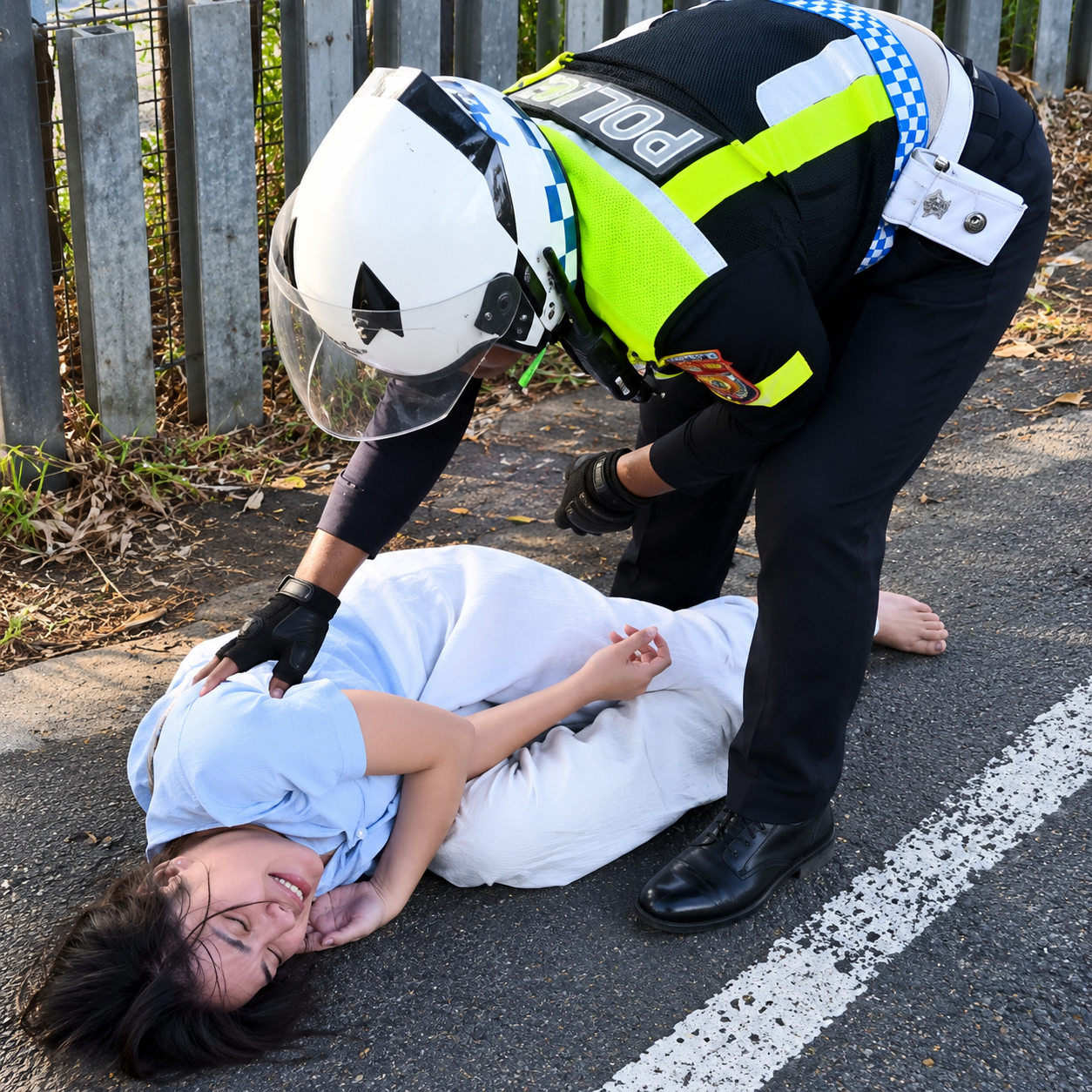 Depresi Gara-gara Diputus Cinta, Wanita Muda di Sidoarjo ini Menangis Histeris di Tengah Jalan Hingga Dievakuasi Petugas