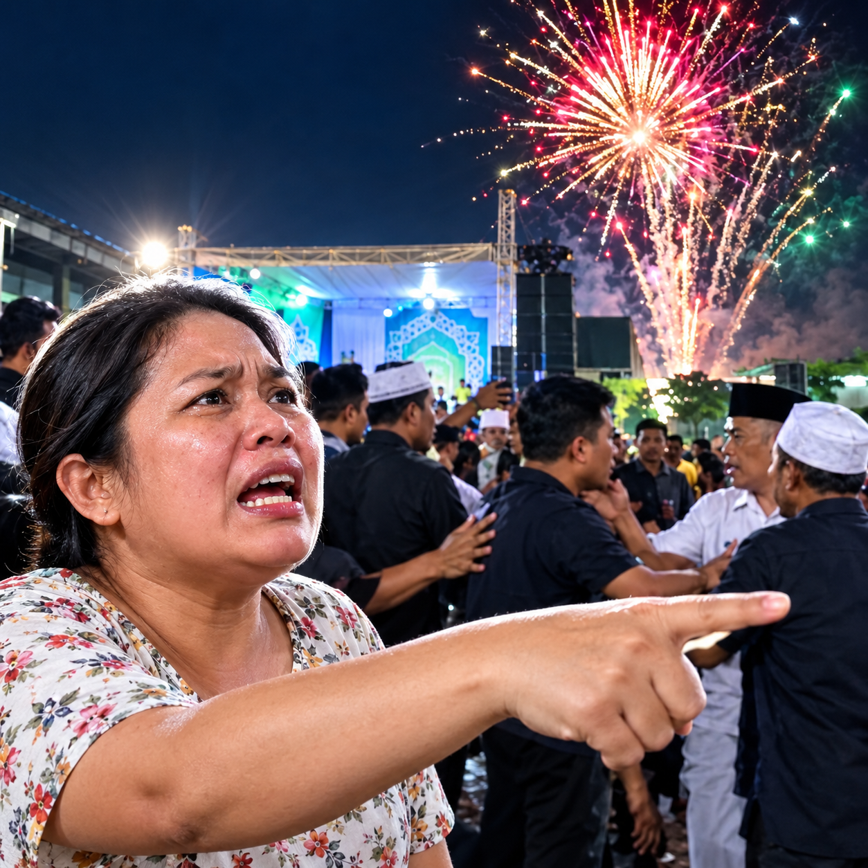 Bunyikan Petasan Hingga Jam 1 Dinihari, Acara Maulid Nabi di Pondok Pinang Picu Kericuhan Warga Karena Mengganggu Waktu Istirahat tears, tension, and fireworks